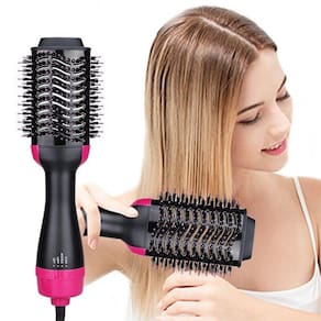 Escova De Secador De Cabelo Elétrica 2 Em 1 Secadora E 110V