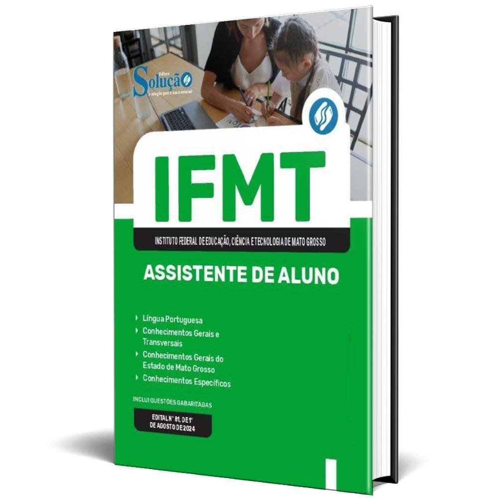 Apostila Ifmt 2024 - Assistente De Aluno