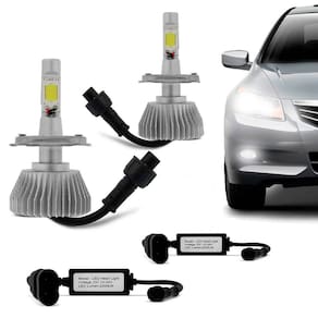 Kit Lâmpada Super LED H1 6000K 12V e 24V 22W Efeito Xenon