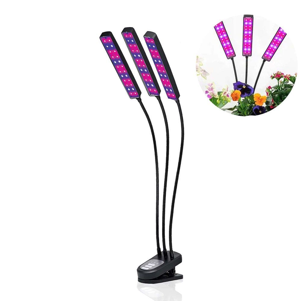 Lampada Luminaria Cultivo Interno Planta Indoor Com Temporizador Luz Ultravioleta Horta Estufa Terrario Hidroponica