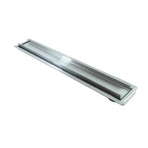 Ralo Linear Oculto Saída Lateral 80Cm X 6Cm M1Nox Inox 304