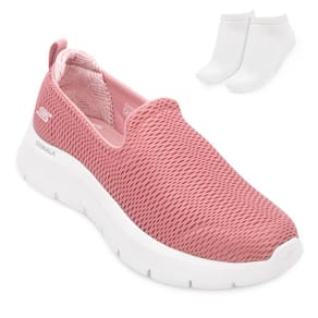 Tênis Skechers Go Walk Flex e Meia SK24-89625