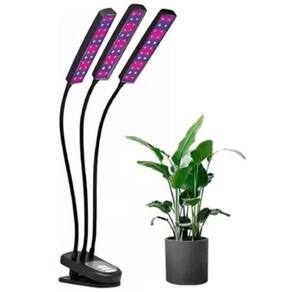 Lampada Luminaria Cultivo Plantas Plantaçao Temporizador Led UV Planta Em Casa Indoor