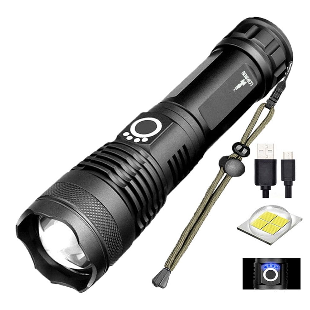 Lanterna LED CREE Lorben T9 P70 168000W 333000 Lúmens Zoom 2000x