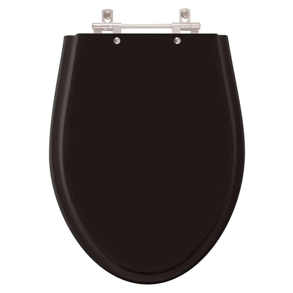Assento Sanitário Alpinia Preto para vaso Fiori