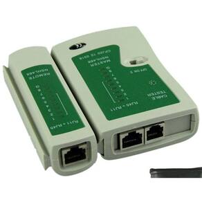 Testador de cabos RJ45 e RJ11