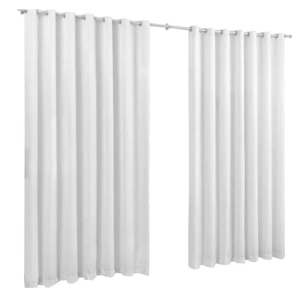 Cortina Roma 3,00X2,20 Quarto Sala Escritorio Branco
