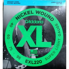 Cordas para contrabaixo Exl220 040-095 - d`addario