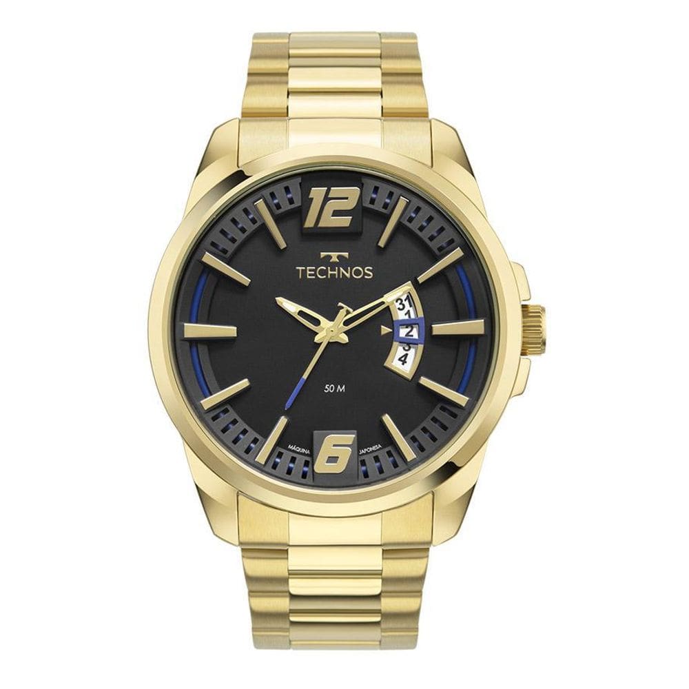 Relógio Technos Masculino Racer Dourado 2117Lcss/1P