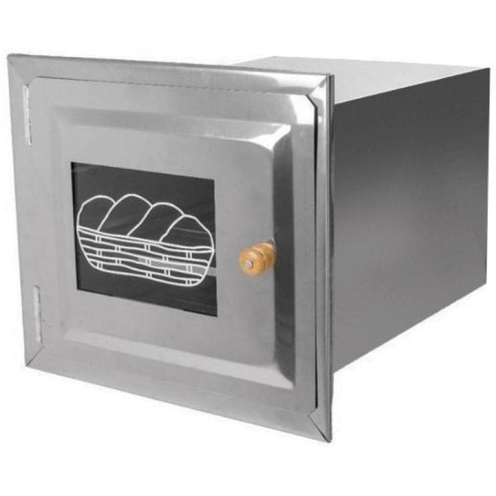Forno De Fogão A Lenha Embutir Com Frente De Vidro Aço Nº 3