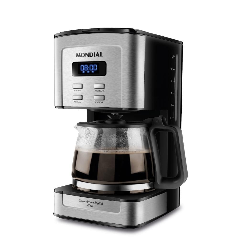 Cafeteira Elétrica Mondial Dolce Arome Digital C-44-32X-SDI 800W Preto/Inox 220V