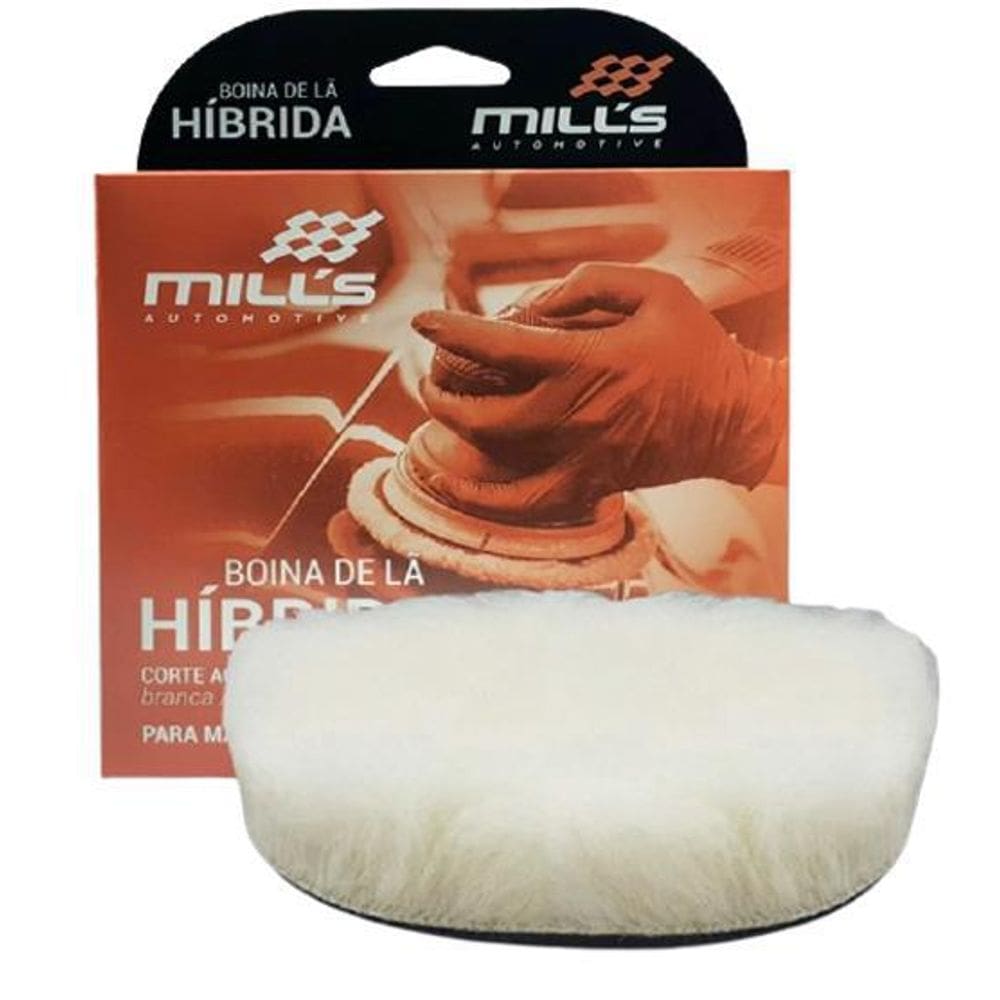 Boina Lã Hibrida Branca 5Corte Agressivo Para Rotativa Mills