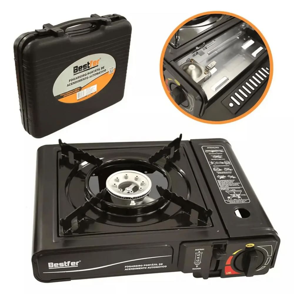 Fogareiro Portatil Com Acendimento Automatico BestFer BFH2697