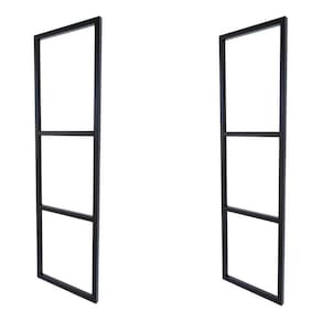 Suporte Industrial Triplo Prateleira Suspensa Preto 2Pçs