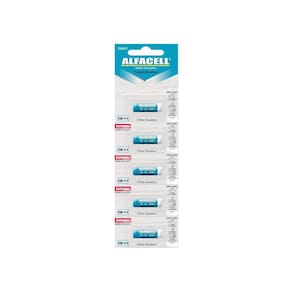 Pilha Alcalina 23A 12V 20 Cartelas 5 Pilhas Alfacell 23Ac5
