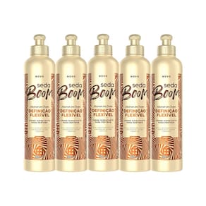 Kit 5 Cremes para Pentear Seda Boom Definição Flexível 350ml