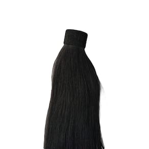 Rabo De Cavalo Com Xuxa Liso 60Cm Fibra Orgânica Preto 1