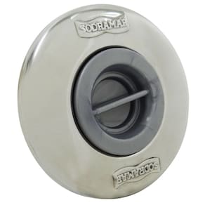Aspirador ABS Inox Pratic 1 1/2 p/ Piscinas Alvenaria