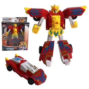 Brinquedo Transformers 2 em 1 Robô Carro de Corrida