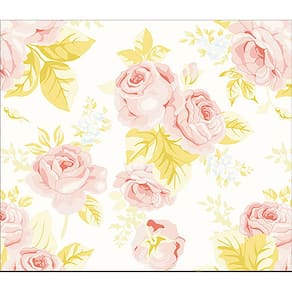 Papel de Parede Adesivo Lavável Floral Vintage