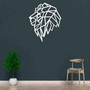 Quadro Decorativo Adorno Leão Iii 3Mm Vazado - Mdf