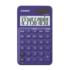 Calculadora Portátil Casio 10 Dígito Alim Dupla Sl-310Uc-Pl
