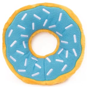Brinquedo Pelúcia Jumbo Donutz Blueberry ZippyPaws Com Apito Para Cães e Gatos - Azul