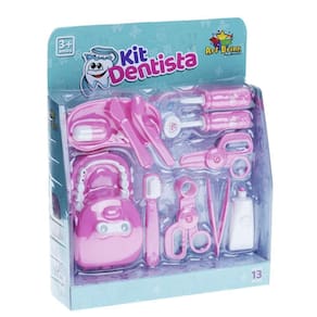 Kit Dentista Completo Meninas Infantil De 13 Peças