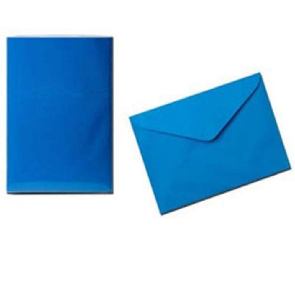 Envelope Scrity Convite Azul Royal/Grecia Com 100 Un