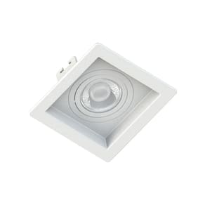 Saveenergy Spot Branco Embutir Quadrado Recuo Mini Dicroica