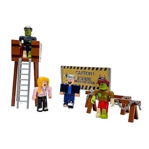 Cartela 4 Boneco Articulado 7Cm Roblox Ataque Zumbi Nº1