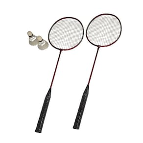 Kit Badminton Red Star - 2 Raquetes + 2 Petecas + Bolsa