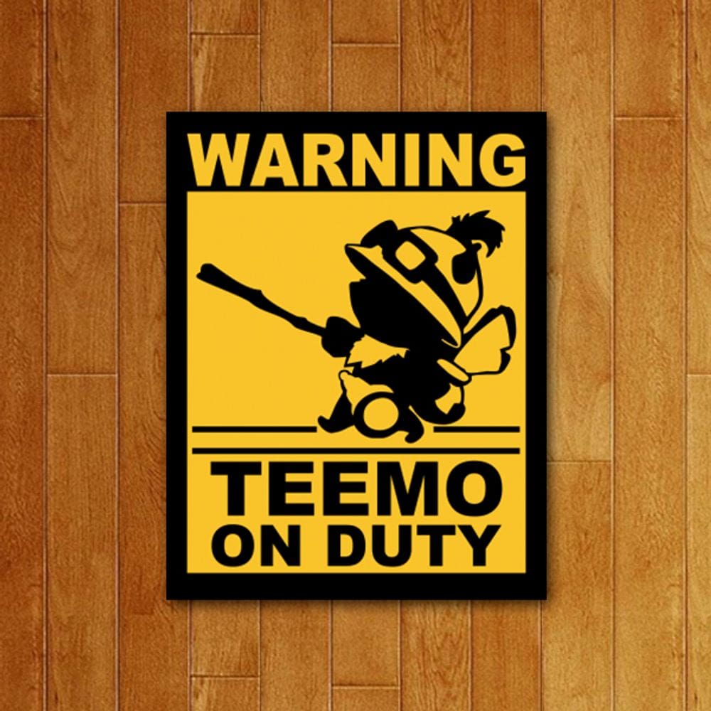 Placa Decorativa - Teemo On Duty