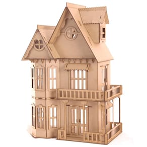 Kit Casa Bonecas 21 Moveis Polly Mod Mirian Mdf Cru - Darama