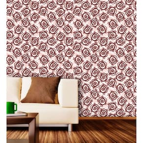 Papel de Parede Adesivo Lavável Floral Chocolate