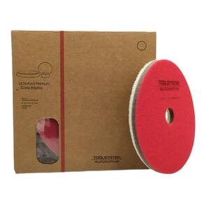 Boina De Polimento Lã Natural Com Amortecedor 133 Mm X 10 Mm