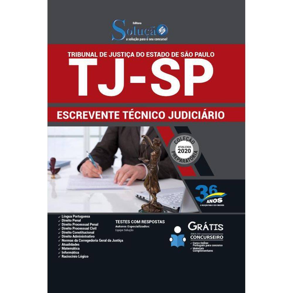 Apostila Tj Sp - Escrevente Técnico Judiciário
