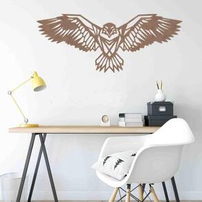 Quadro Decorativo Adorno Águia 3Mm Vazado - Mdf