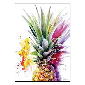 Quadro Decorativo Barcelona Abacaxi Color 50X70 Cm
