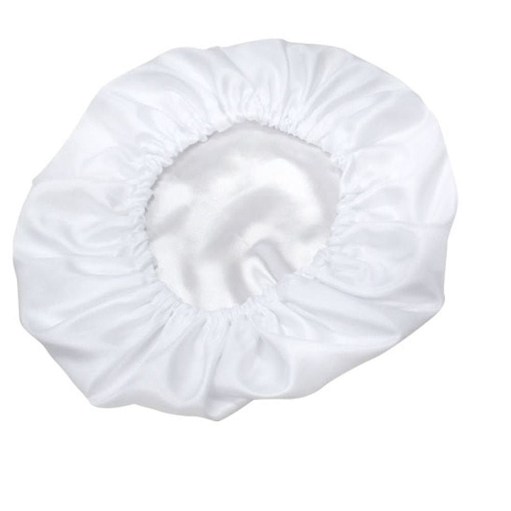 Touca De Cetim Seda Anti Frizz Branca
