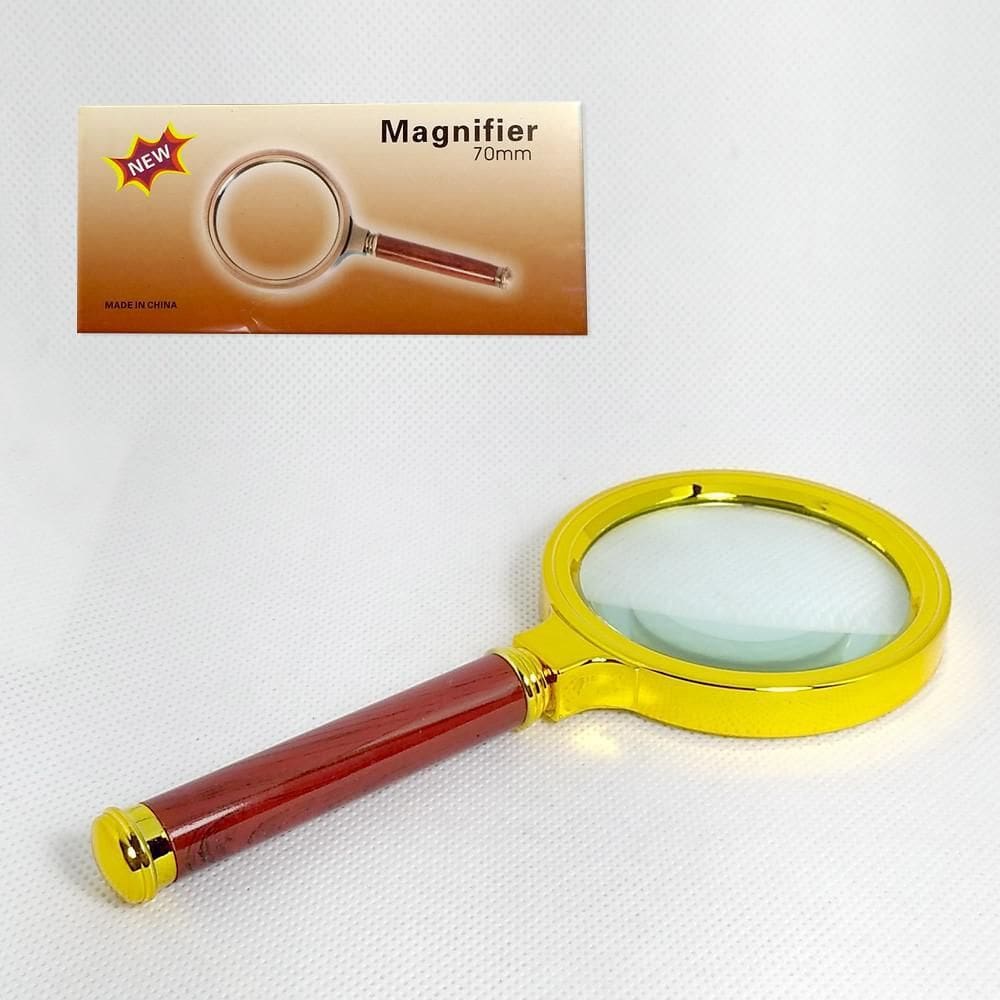 Lupa lente de aumento 70mm magnifier smb70 vidro 7x