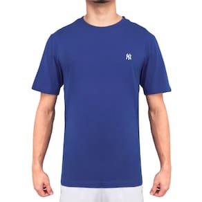 Camiseta New Era New York Yankees Mini Logo Bordado Azul
