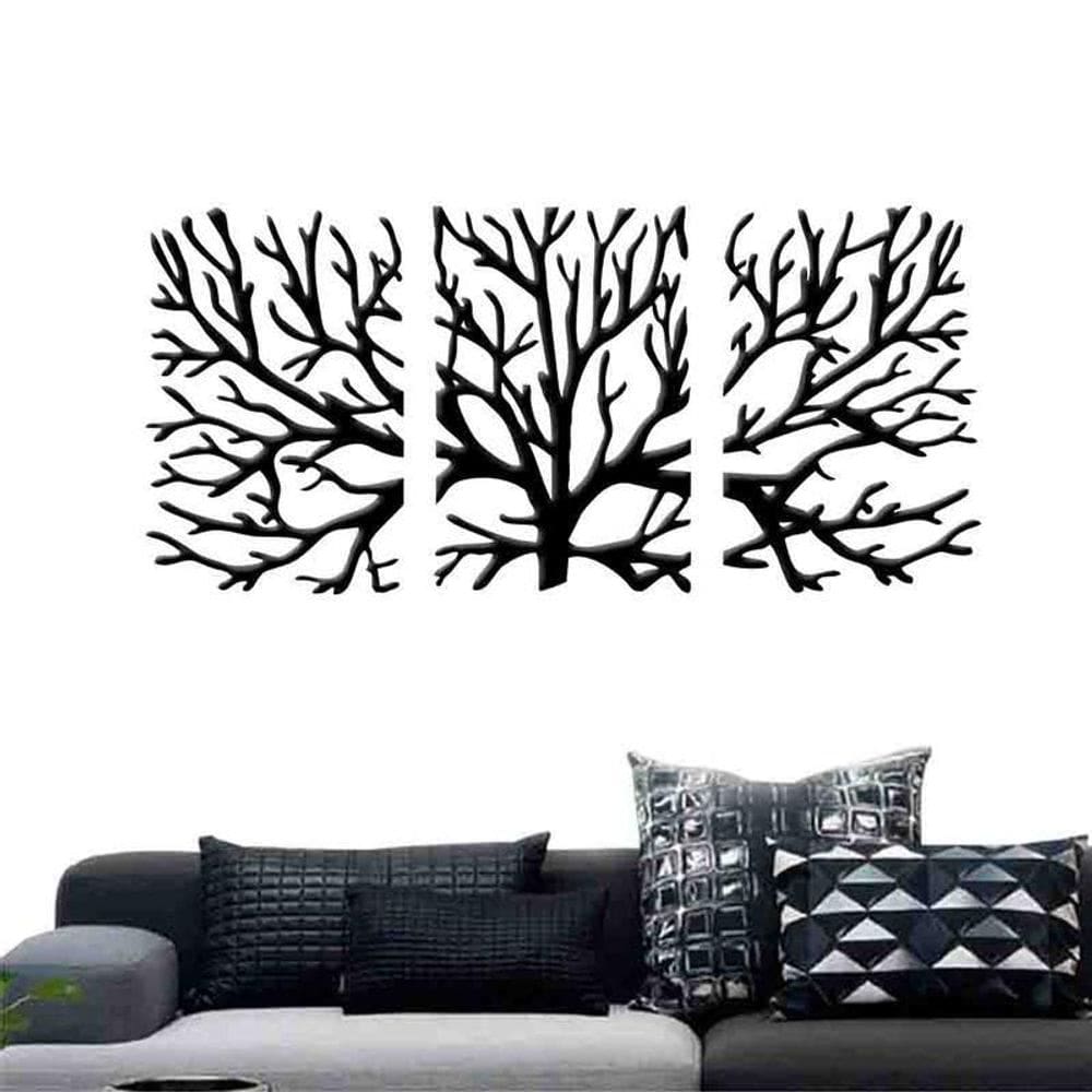 Quadro Decorativo Galhos 6Mm Vazado - Mdf