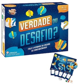 Brinquedo Educativo Jogo De Tabuleiro Verdade Ou Desafio