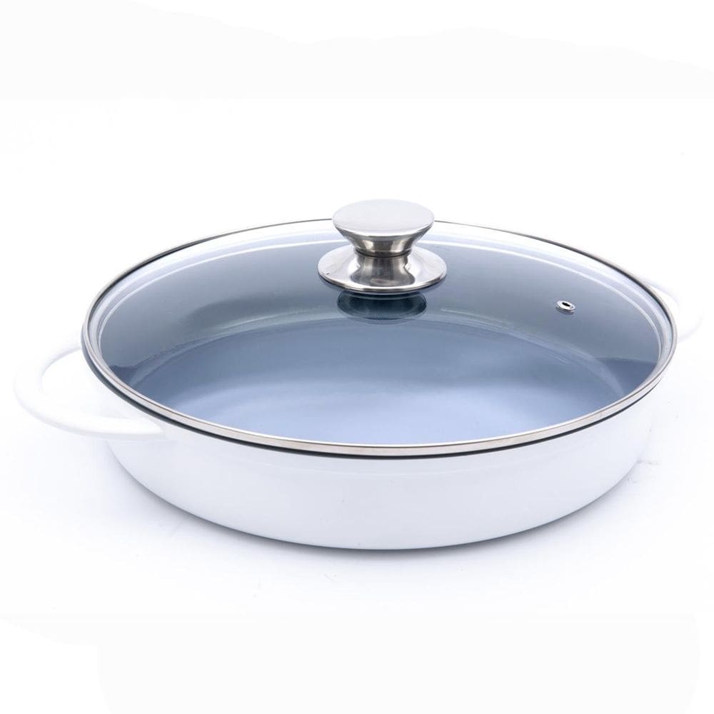 Caçarola Hercules Indução Antiaderente 30cm 3,5L Branca