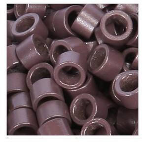 Micro Link Anéis Sem Silicone Megahair Castanho Claro 500Und