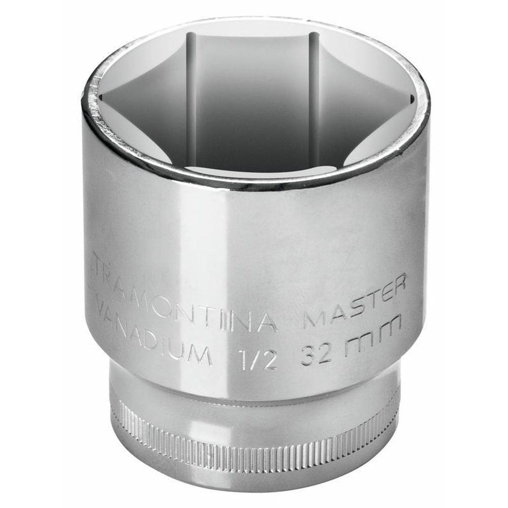 Soquete Sextavado 17Mm 1/2 Vanádio Cromado 43603117
