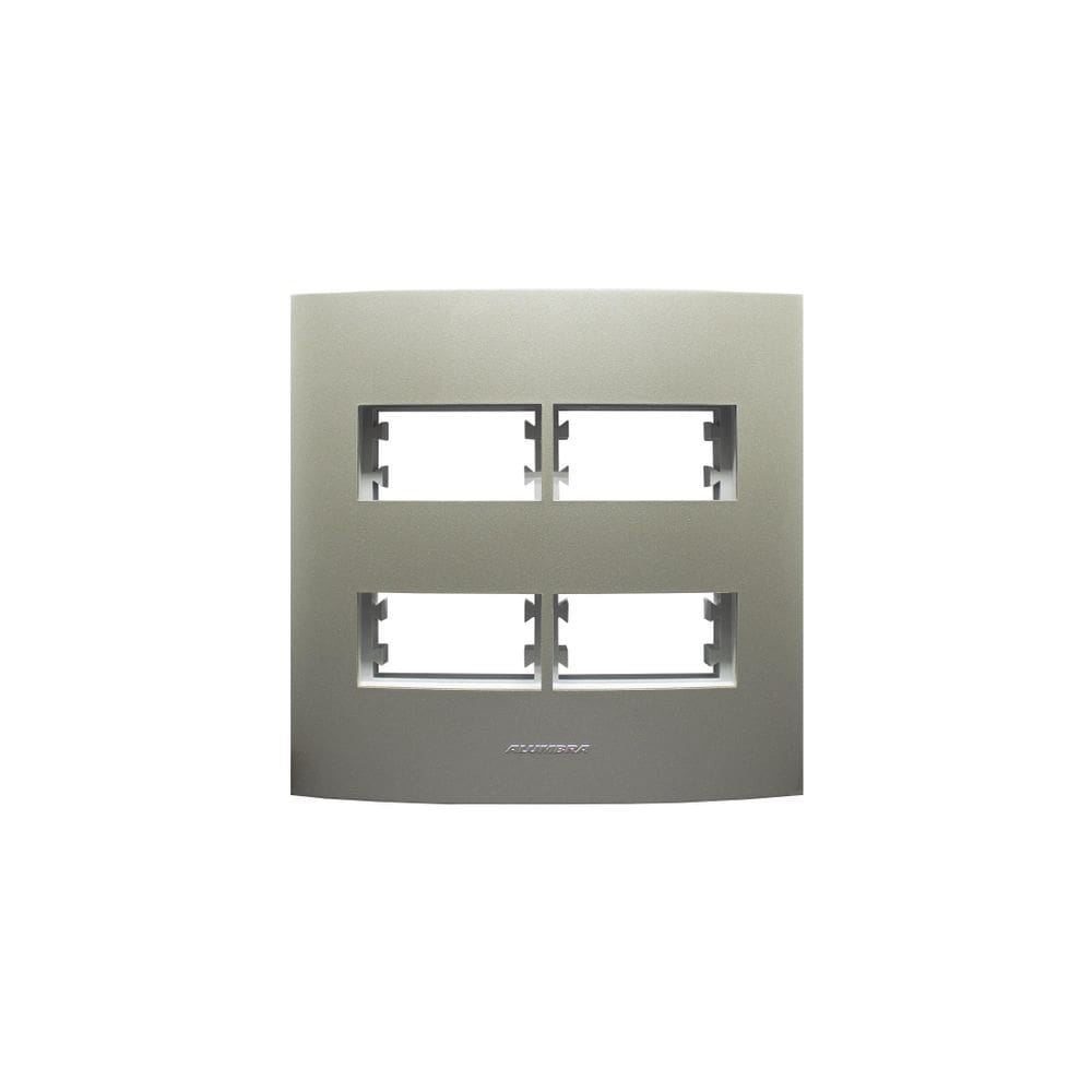 Placa 4X4 4 Módulos Inova Pro Class Champagne 85431 Alumbra