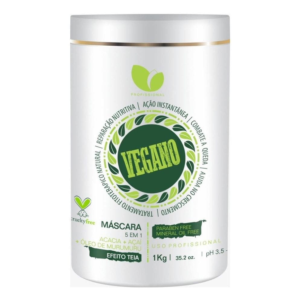 Máscara Capila 5 Em 1 Vegano Manga Rosa 1 Kg