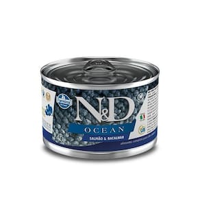 Ração Úmida Lata Farmina N&D Ocean Salmão & Bacalhau 140G